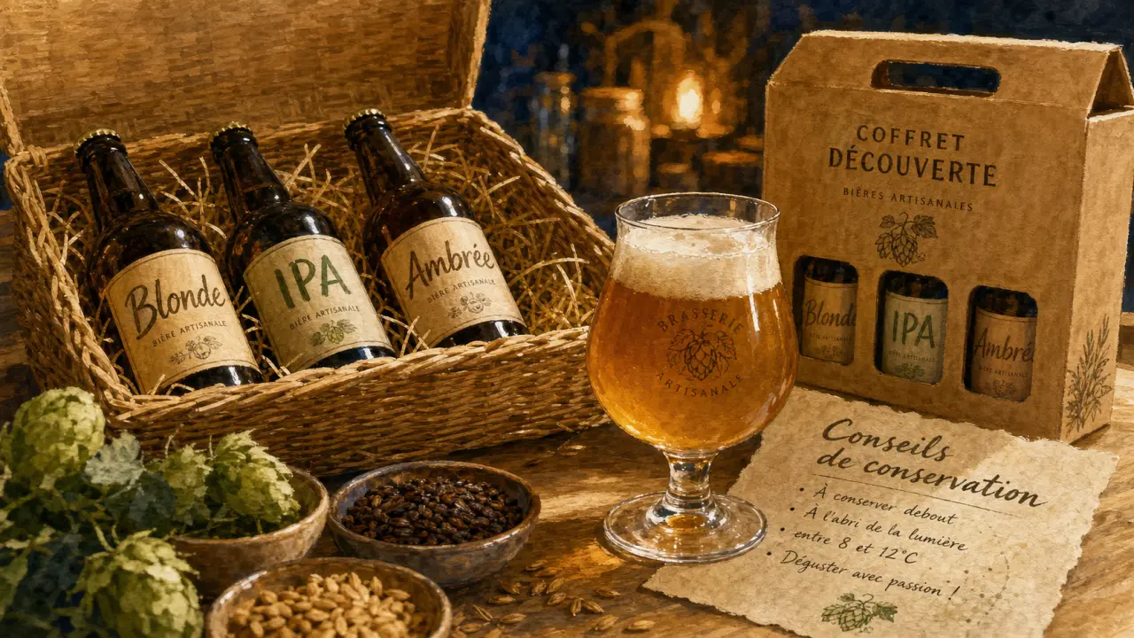 Brasserie artisanale des 4 pays : coffret découverte de bière fraîche