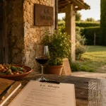 La muga restaurant : menu catalan à 29,50 € devant la ferme