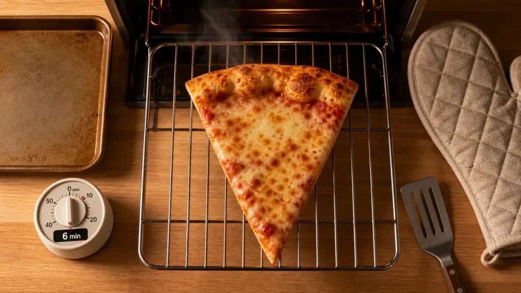 Réchauffer une pizza au four à chaleur tournante : 180 °C, 5 à 8 minutes et les erreurs à éviter