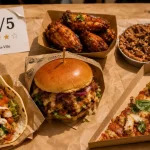 Street food combs la ville : halal tacos burgers pizzas