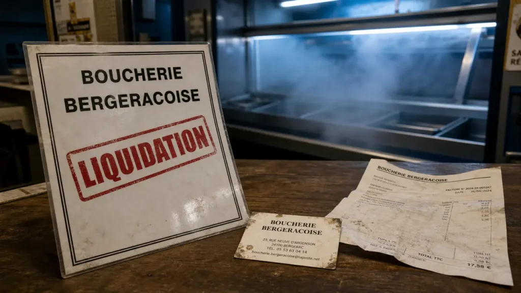 Boucherie Bergeracoise à Bergerac, adresse connue, liquidation judiciaire et alternatives locales