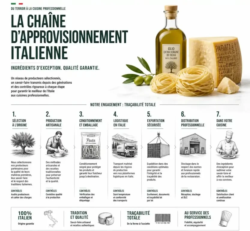 Fournisseur de produits italiens pour professionnels de la restauration