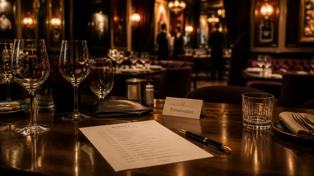 Privatiser un restaurant : budget, contrat et détails qui évitent les mauvaises surprises