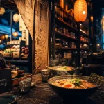Restaurant concept original paris : salle de ramen immersive décor japonais Tsukiji