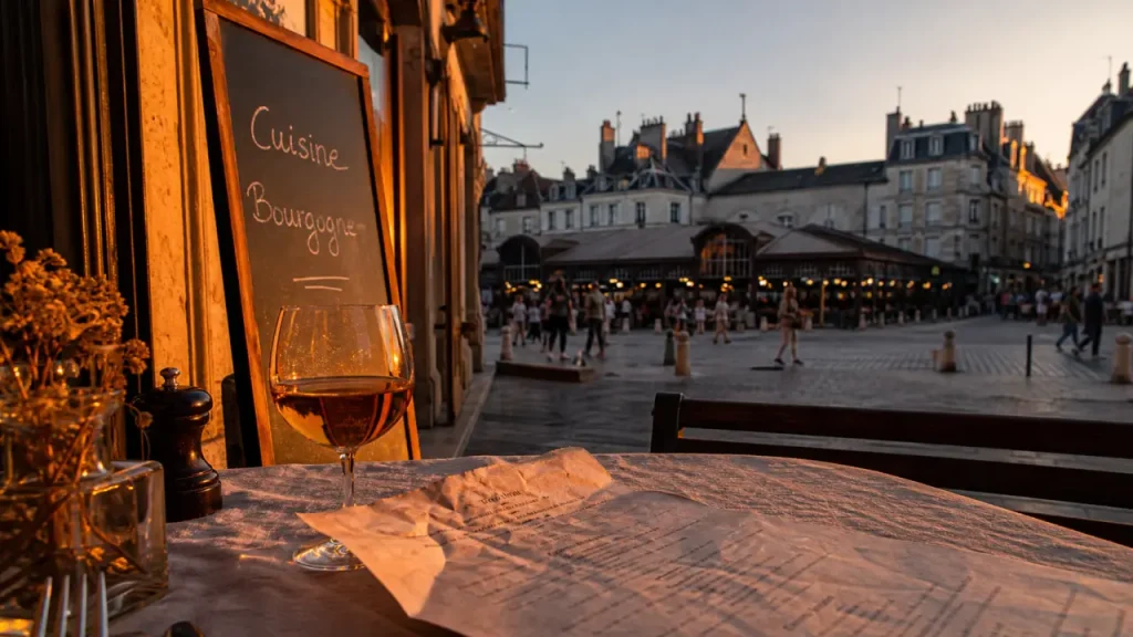 Restaurants place du marché Dijon : où manger entre les Halles, la terrasse et la cuisine bourguignonne