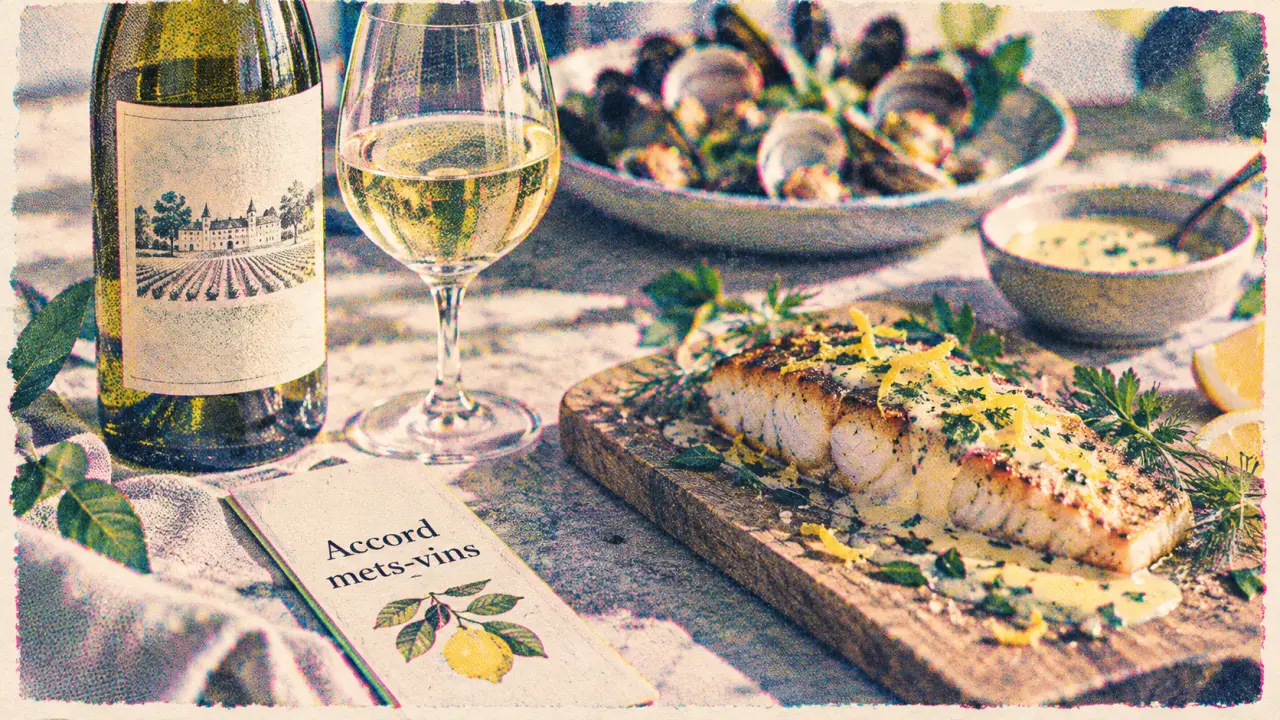 pessac leognan accord mets vins blanc : poisson rôti et beurre blanc