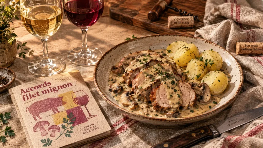 Vin pour filet mignon : blanc ou rouge selon la viande et la sauce