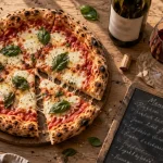 Vin pour pizza rouge, blanc ou rosé avec pizza margherita