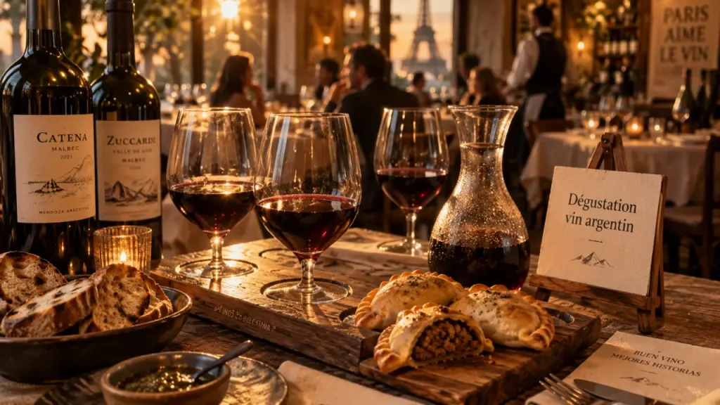 Dégustation de vin argentin à Paris : au-delà du Malbec, les formats et accords à découvrir