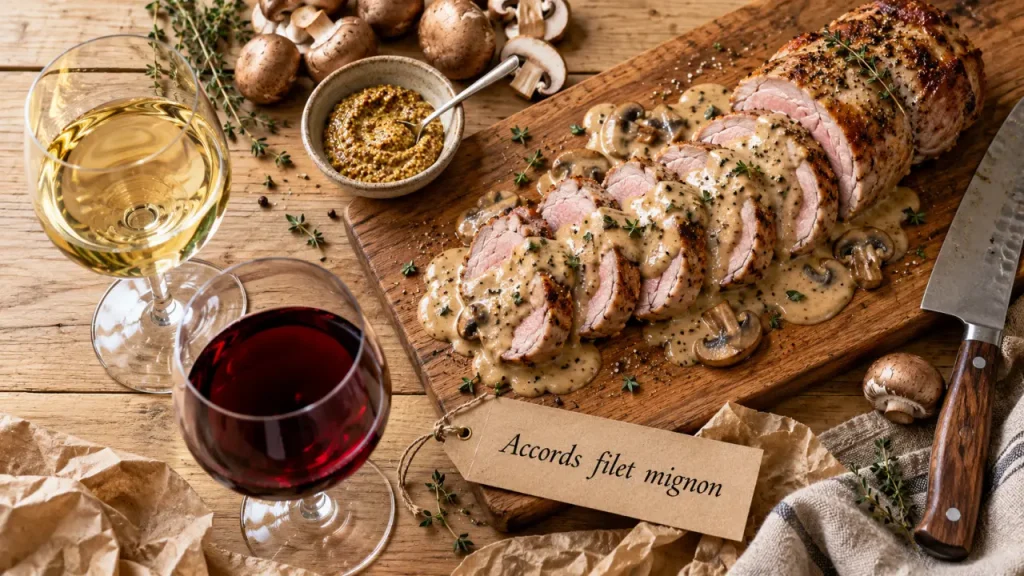 Quel vin avec le filet mignon de porc ? La sauce départage blanc et rouge