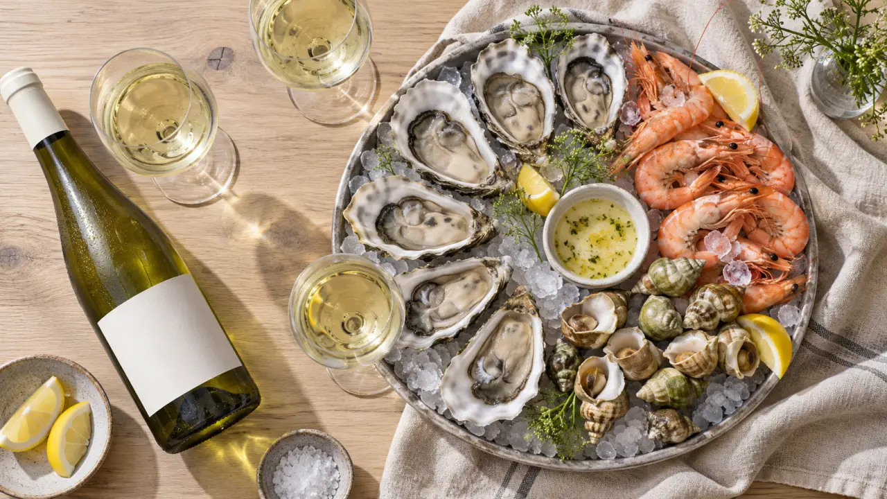 Quel vin avec des fruits de mer : muscadet et huîtres sur glace