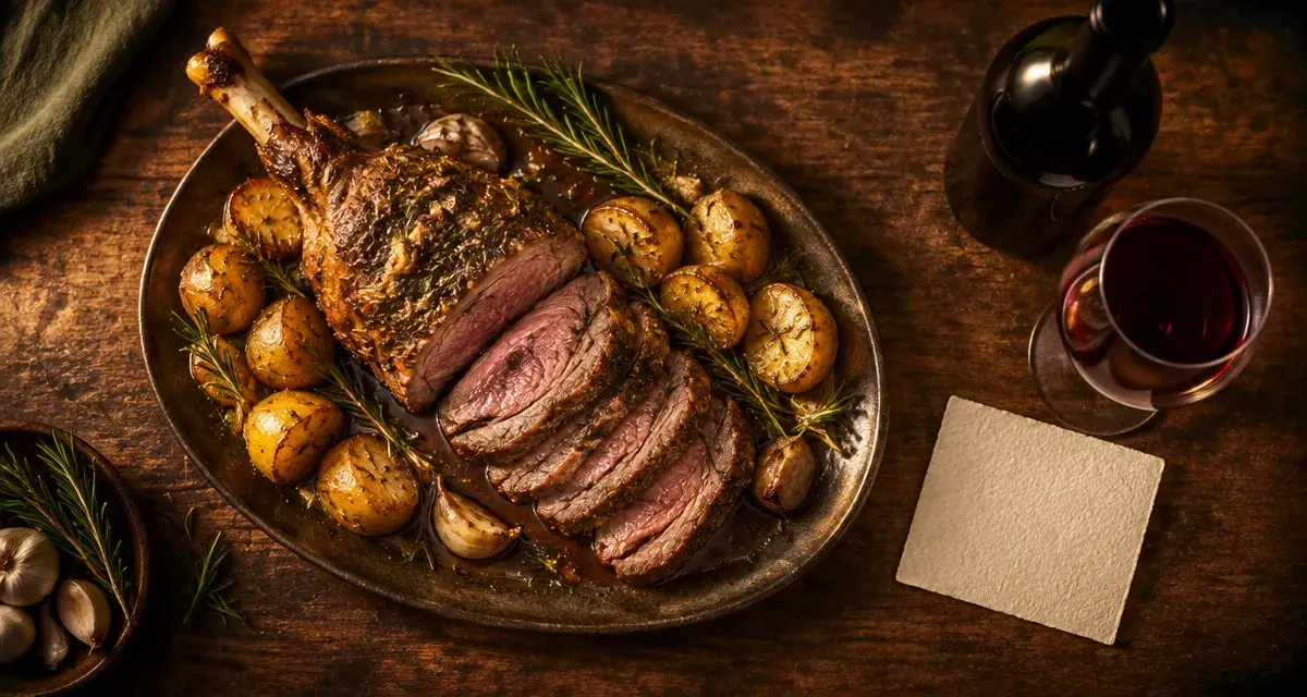 Quel vin servir avec le gigot d’agneau : vin rouge et gigot rôti